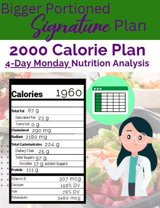 2000 Calorie 4Day Mon