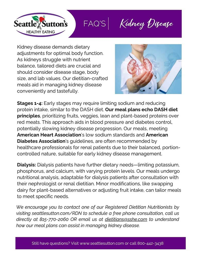 kidney disease renal diet seattle sutton's customer handout